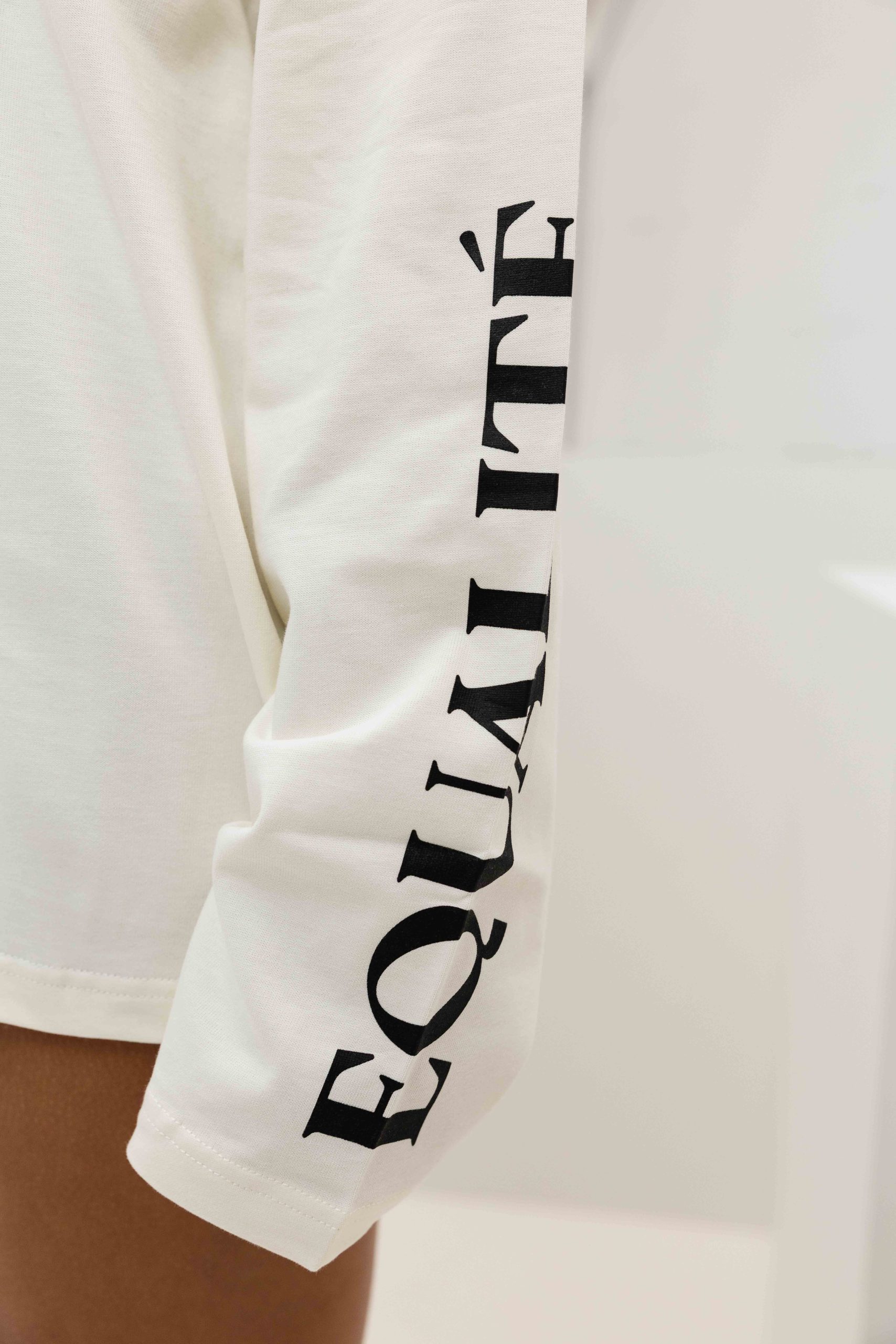 Equalité Bouquet Longsleeve T-Shirt Dames Gebroken Wit