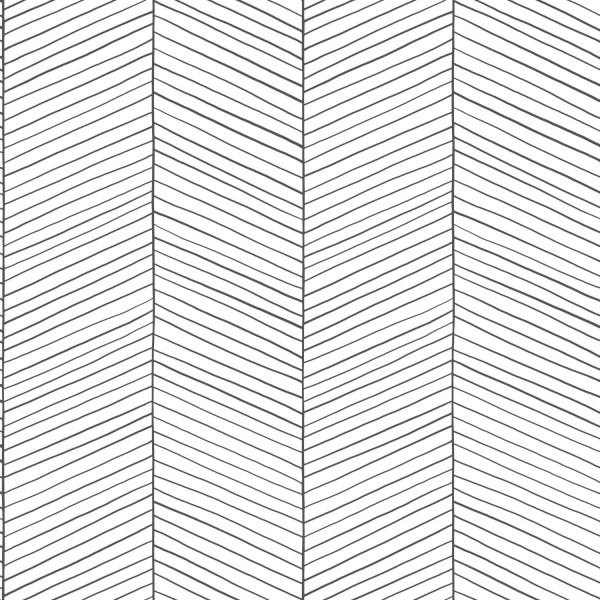 Estahome Visgraat Motief Behang I - 0,53 x 10,05 m - Donkerblauw