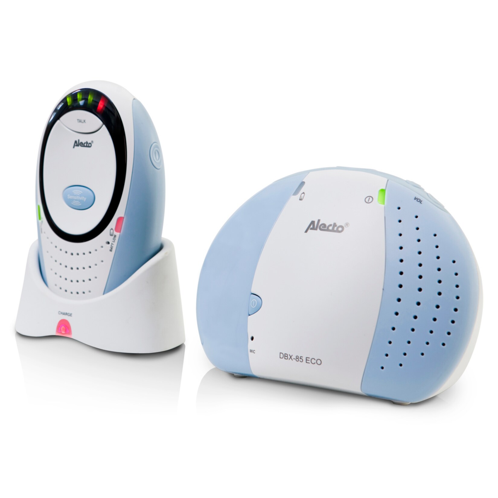 Alecto DBX-85 ECO - Audio DECT Babyphone - Gegensprechfunktion -Nachtlicht