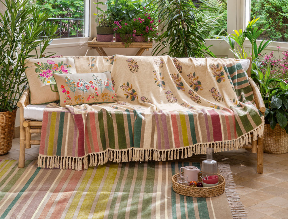 Coussin brodé-Berlingots