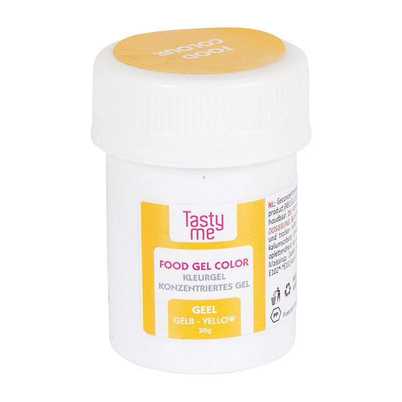 Tasty Me kleurgel -geel - 30 g