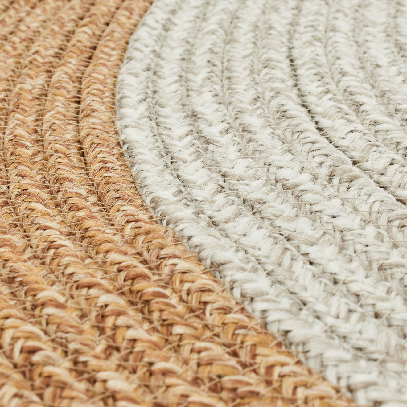 Nazar Rugs Tapis LIMA 4503 fait main beige - 80x80 cm