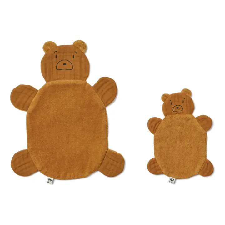 Liewood Doudou lange Janai - Set de 2 | Mr bear/Golden caramel