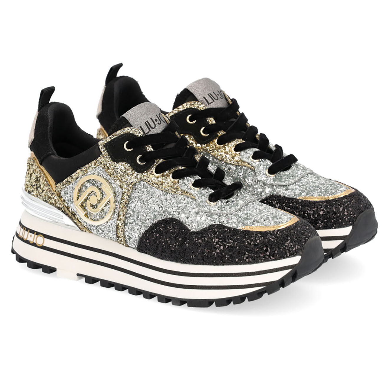 Liu-Jo Sneakers en Cuir Maxi noires
