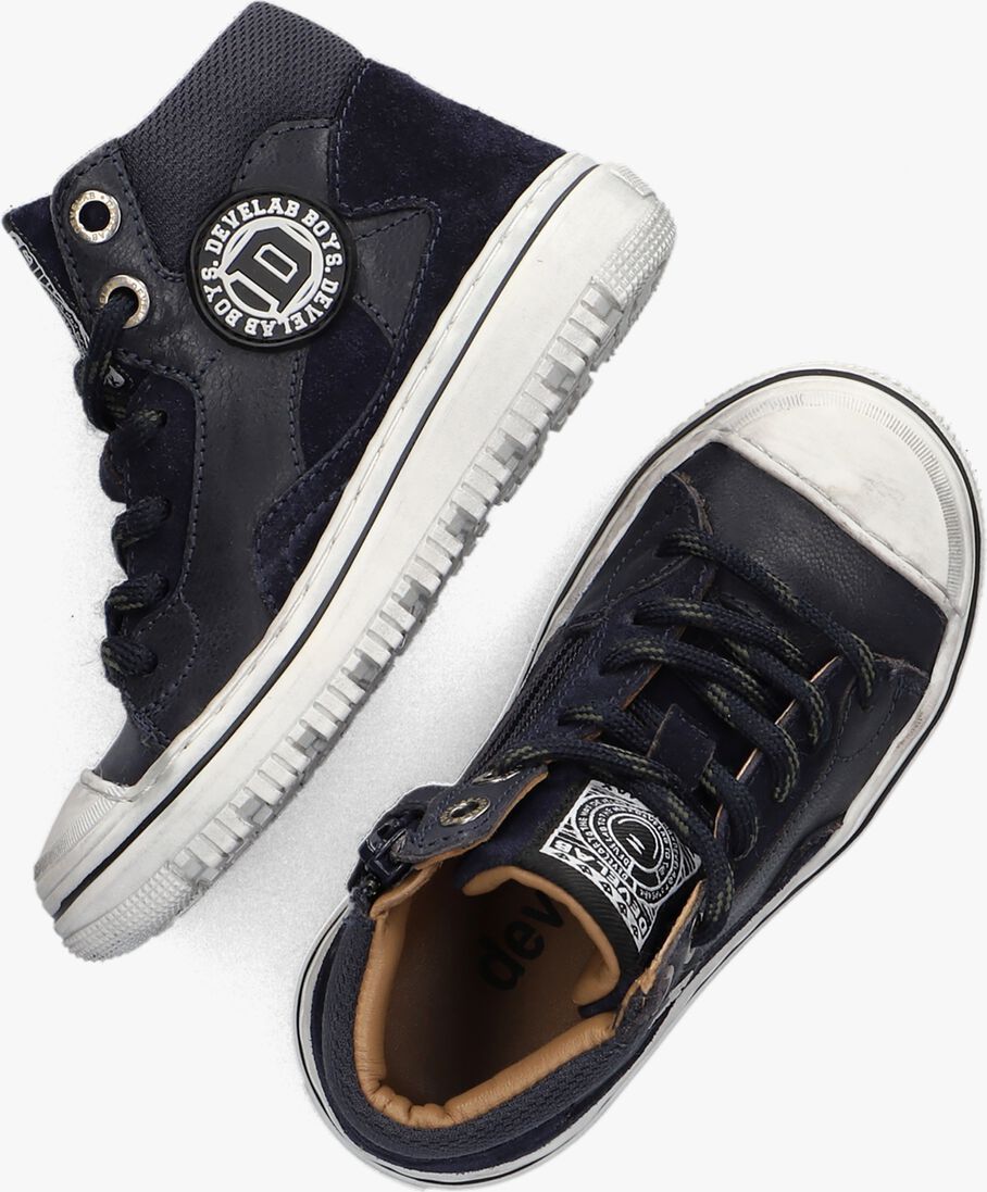 DEVELAB blauwe develab hoge sneaker 44301