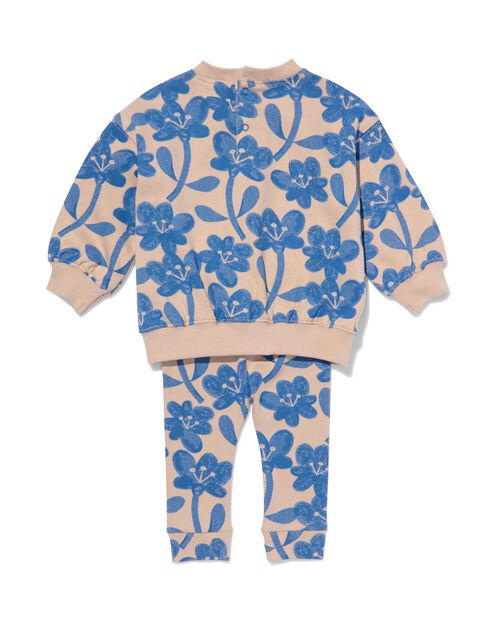 lot sweat et legging pour bébé fleurs sable