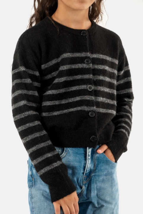 gilets cardigans Le Temps Des Cerises morka 0001 black