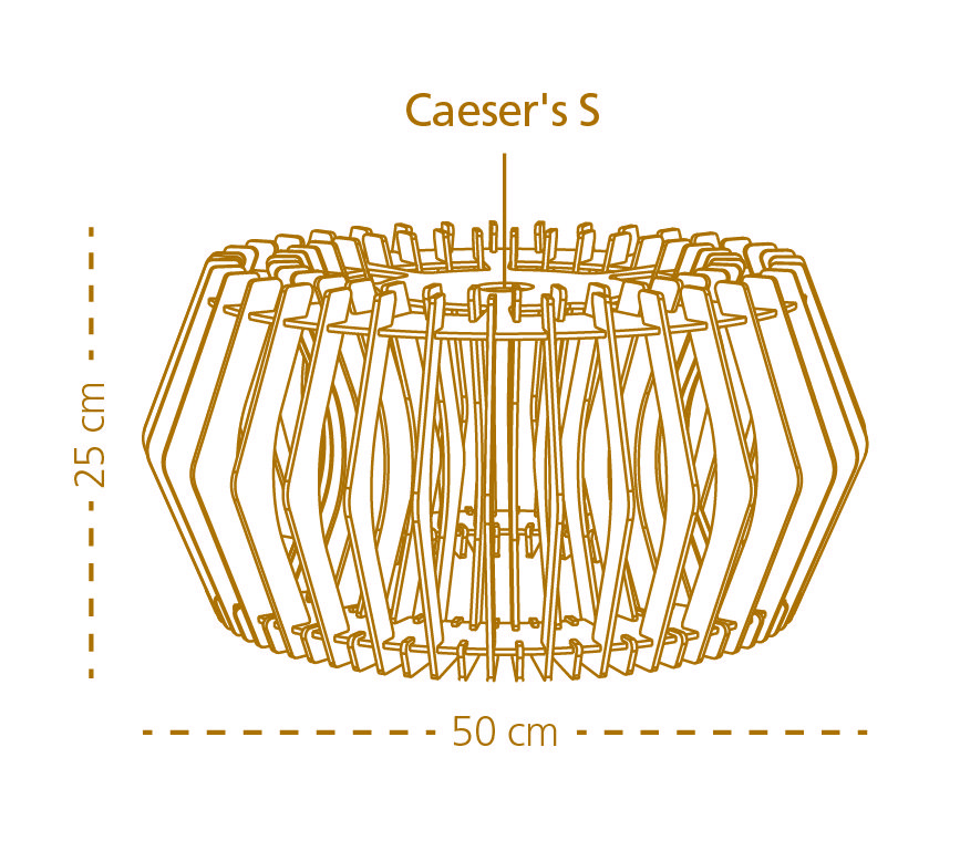 Caeser S houten lampenkap small