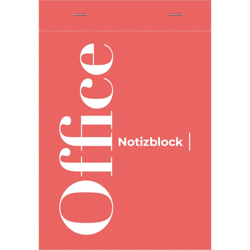 Bloc de bureau Office agrafé en-tête A5 50 feuilles petits carreaux 70 g