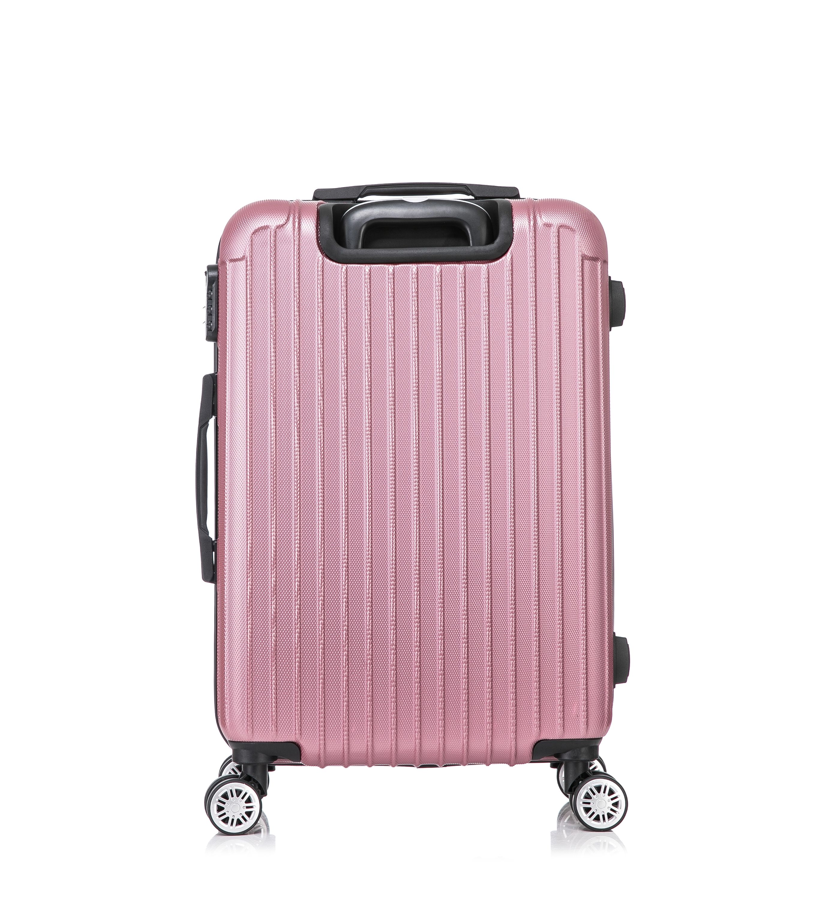 Reisekoffer Hartschalenkoffer LINN 3er Set rosa