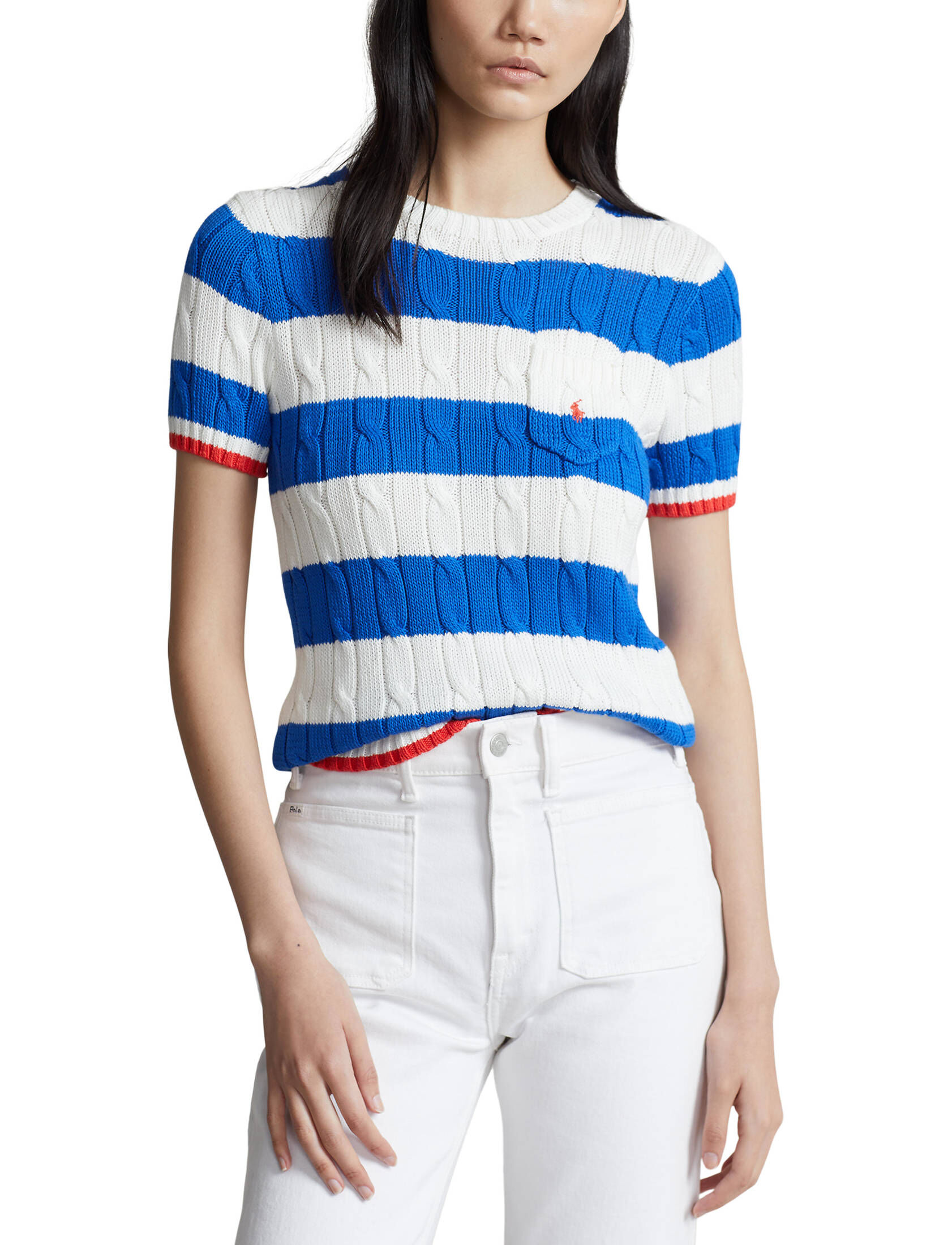 Polo Ralph Lauren| Damen Strickpullover Kurzarm