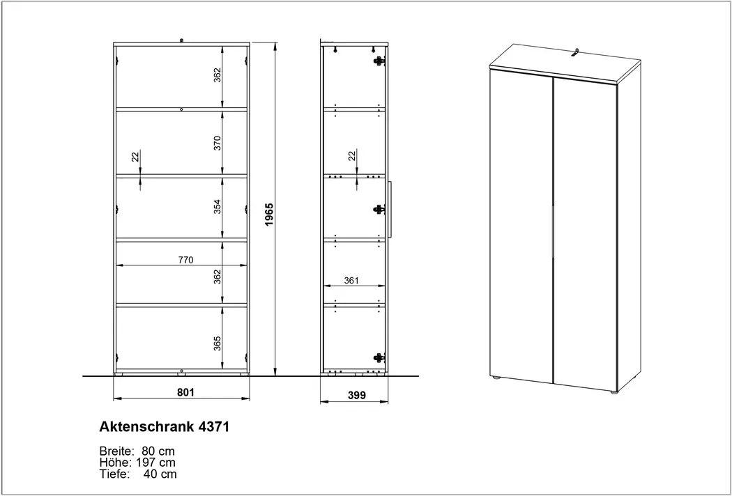 Aktenschrank Mailand