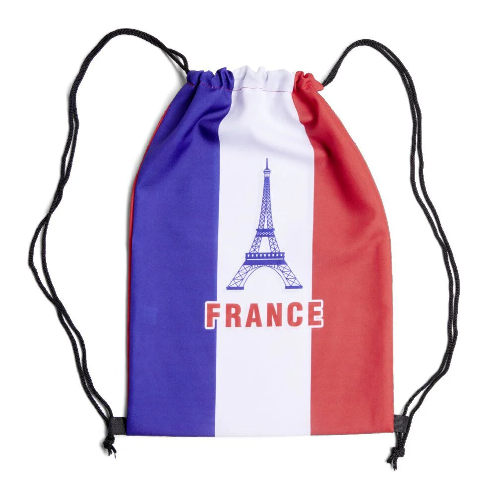 Sac à dos Happy Party polyester tricolore bleu, blanc, rouge