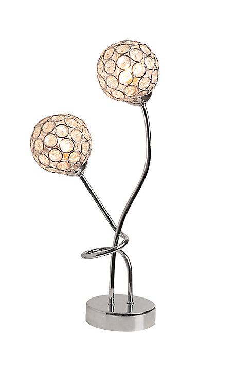 Lampe à poser Mantus 2 ampoules G9 IP20 argent