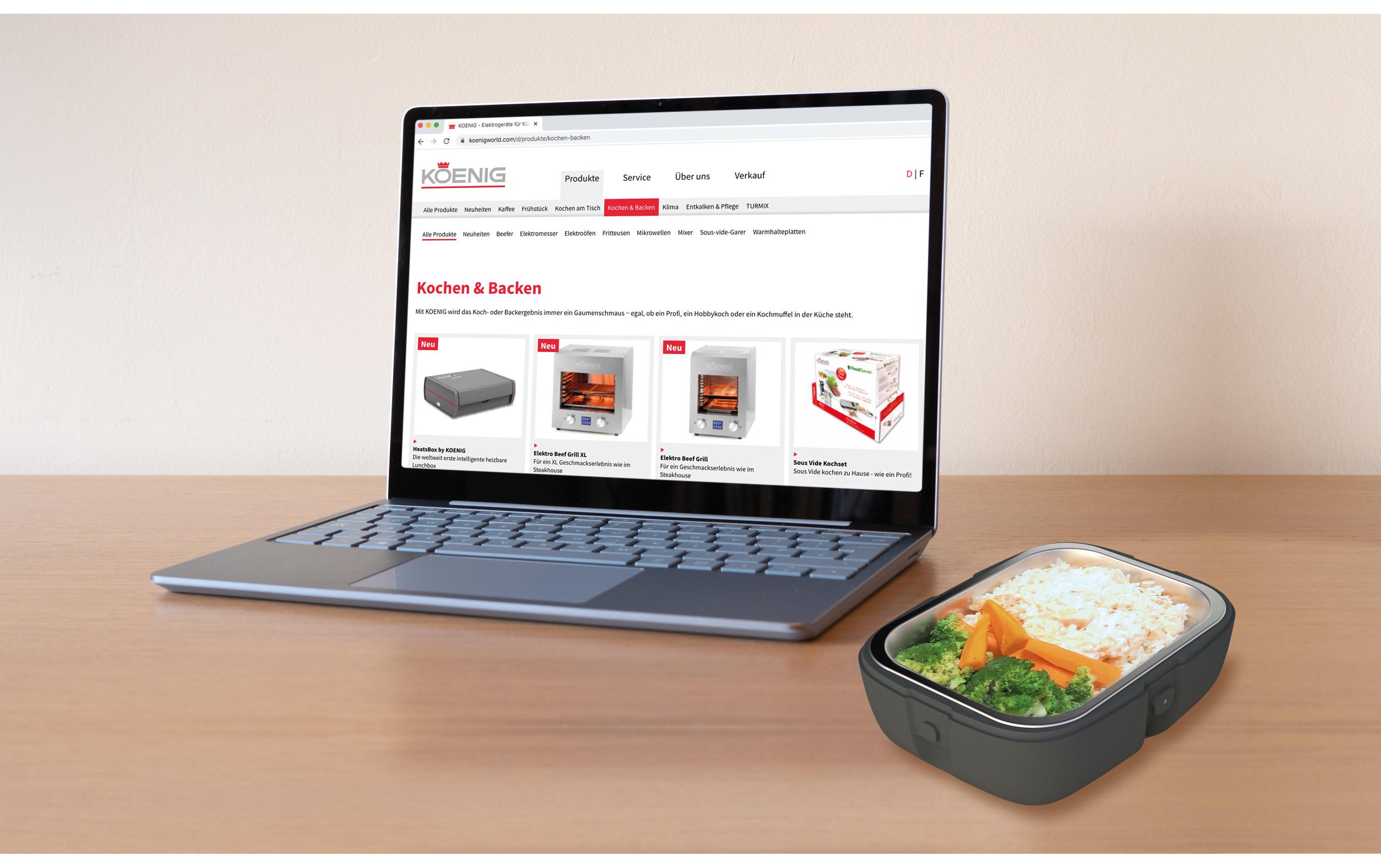 Lunchbox HeatsBox Style 925 ml, GrauHeizbare Lunchbox