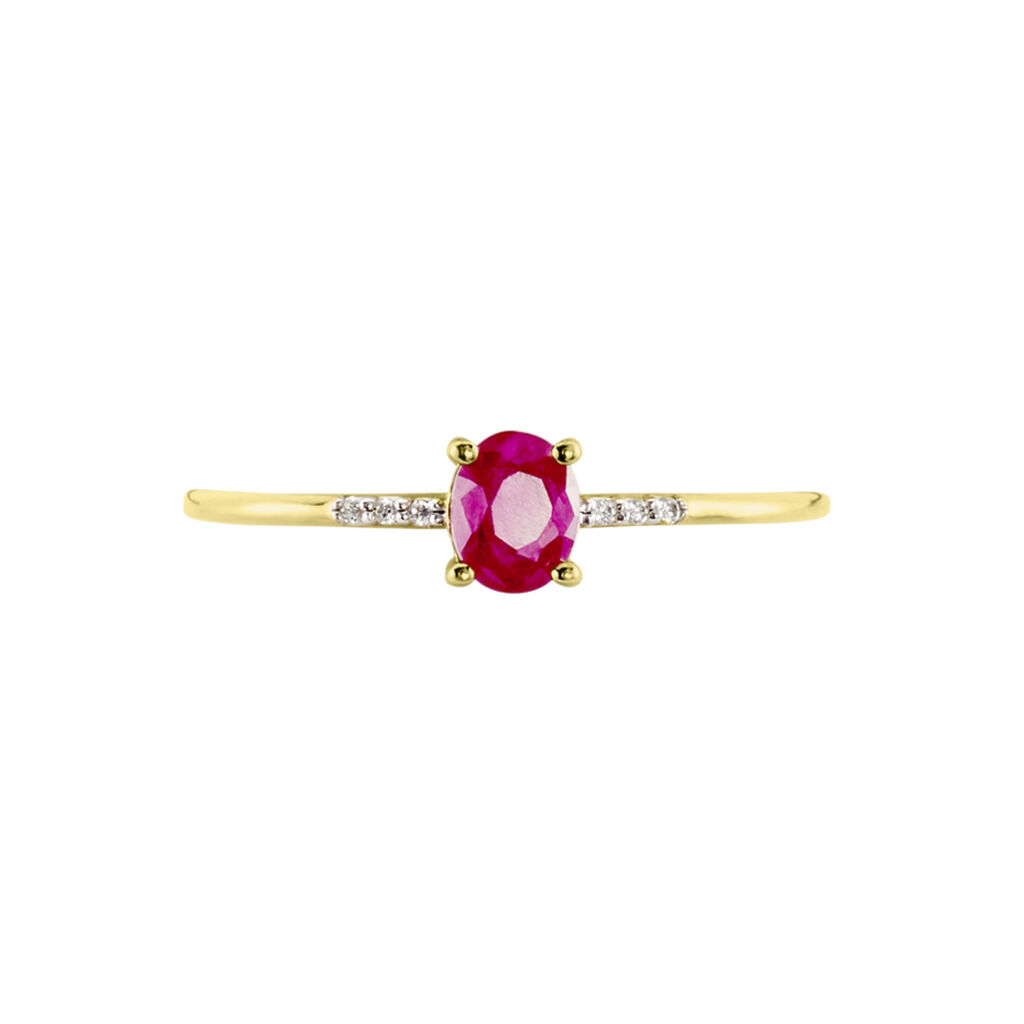 Bague Or Jaune Jehane Rubis Diamants