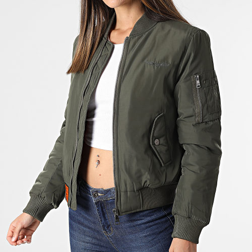 Veste Bomber Femme Original Vert Kaki