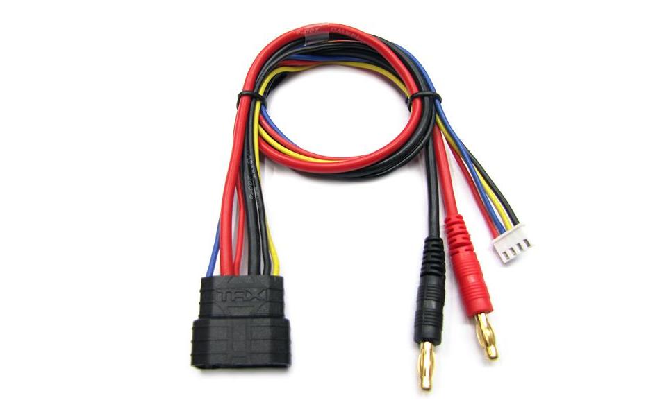Ladekabel TRX-ID / 3SLadekabel mit 4 mm Bananenstecker für TRX-ID Akkus