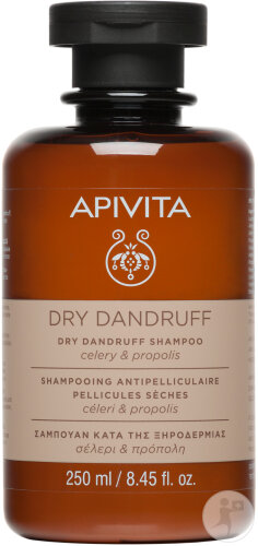 Apivita Shampoing Antipelliculaire Pellicules Grasses Flacon 250ml