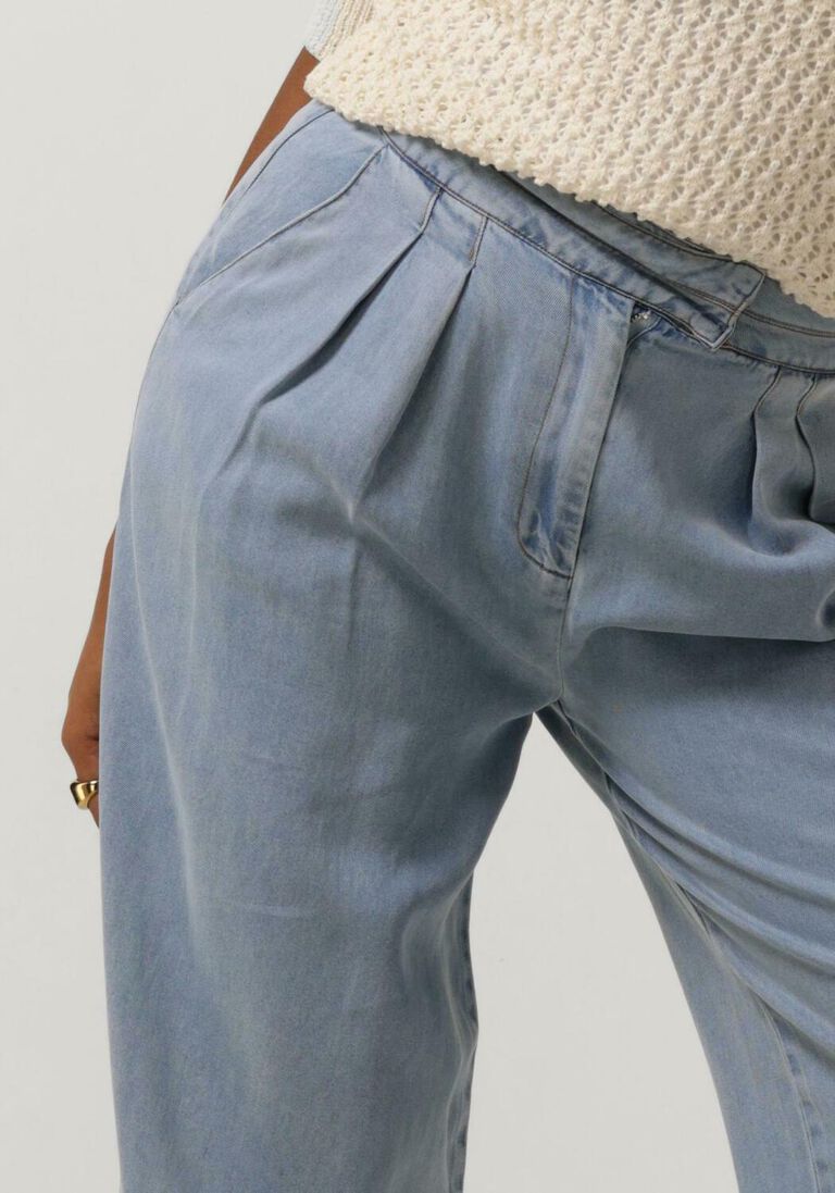 AAIKO donkerblauwe aaiko wijde broek frederique tencel ten 520