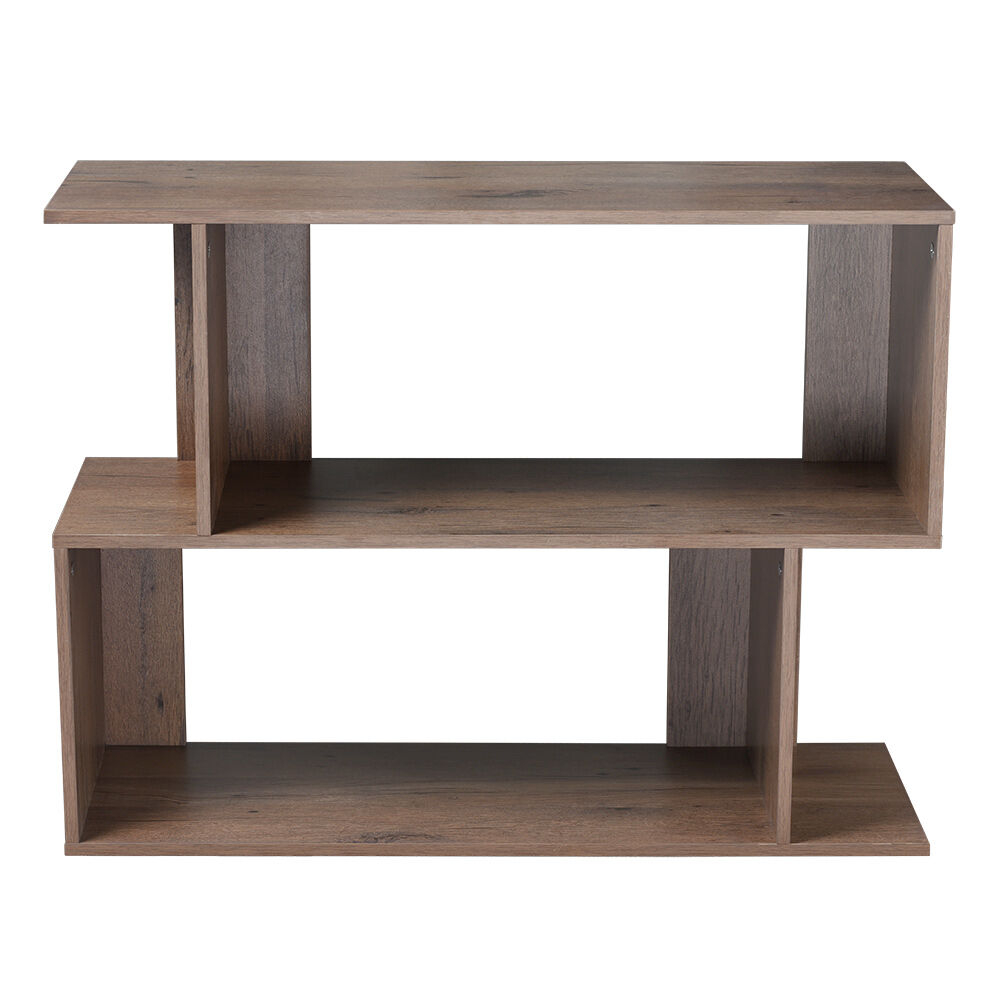 Bout de canapé étagère - 2 niveaux marron 80x29xH60 cm