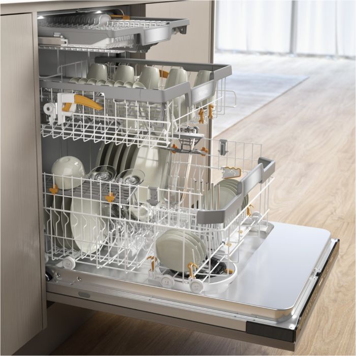 Miele Vollintegrierbarer Geschirrspüler G 7788 SCVi XXL AutoDos K2O FF Obsidianschwarz