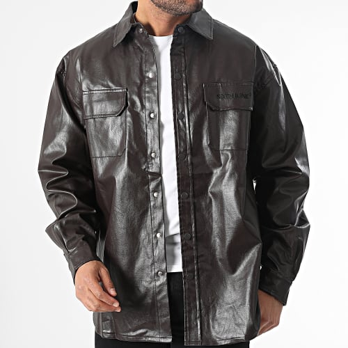 Surchemise Enduit M23343CSH Marron