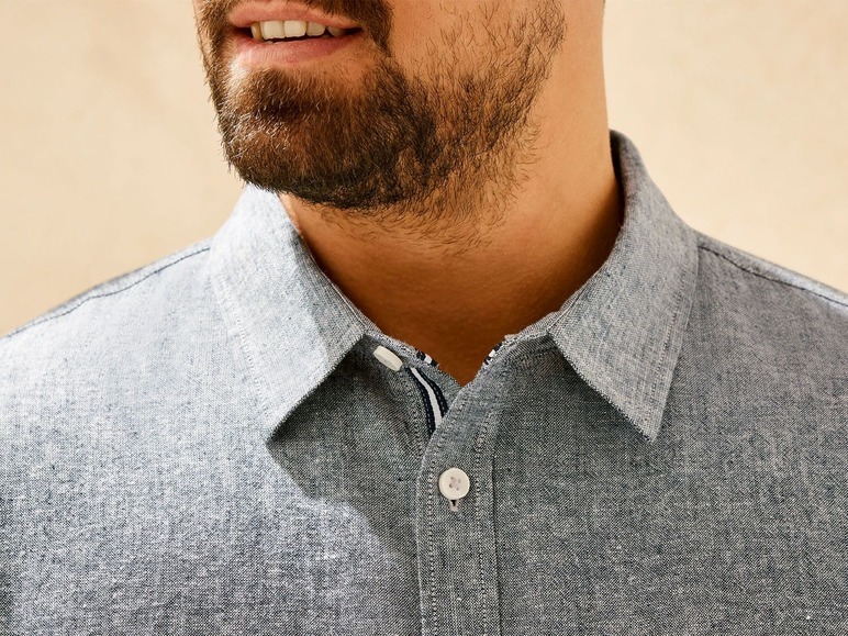 LIVERGY® mannen linnen casual shirt