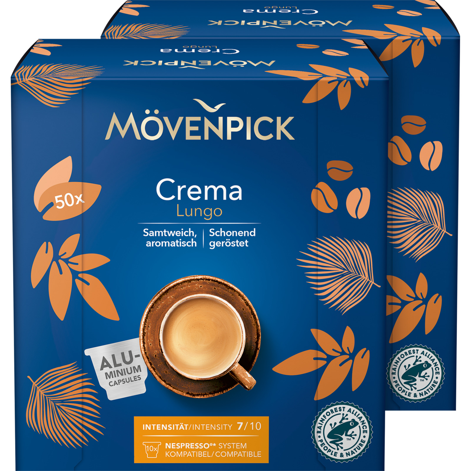 Mövenpick Lungo Crema 2 x 50 Kapseln