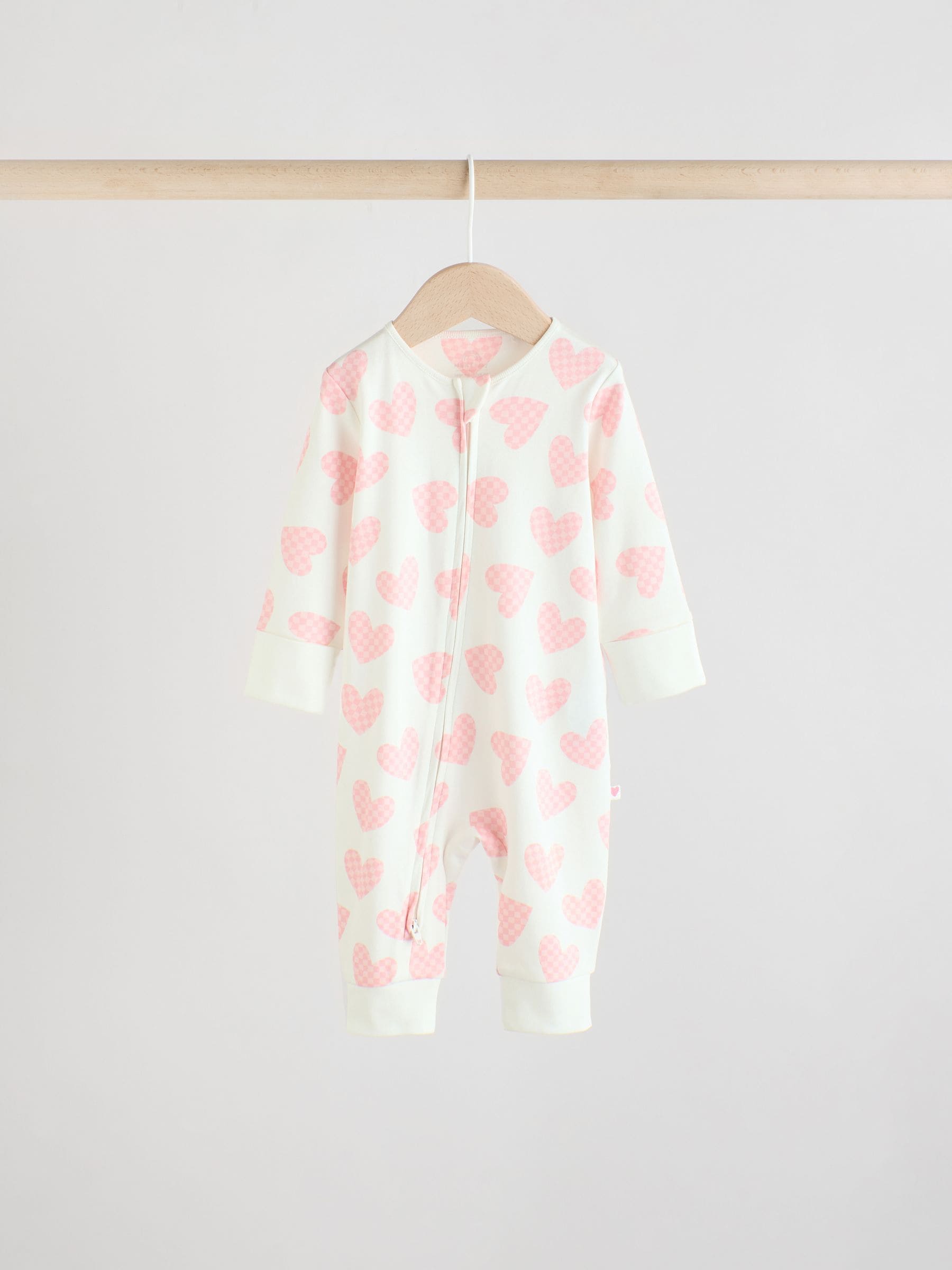Roze - Verpakking van 4 Baby pyjama's met tweewegrits en Print (0mnd -3jr)