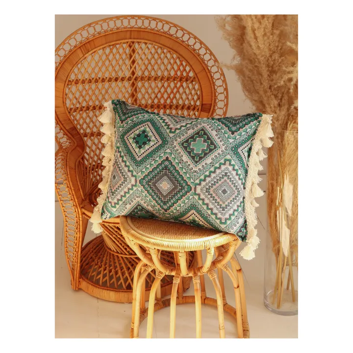 Moi Mili Coussin Boho | Vert