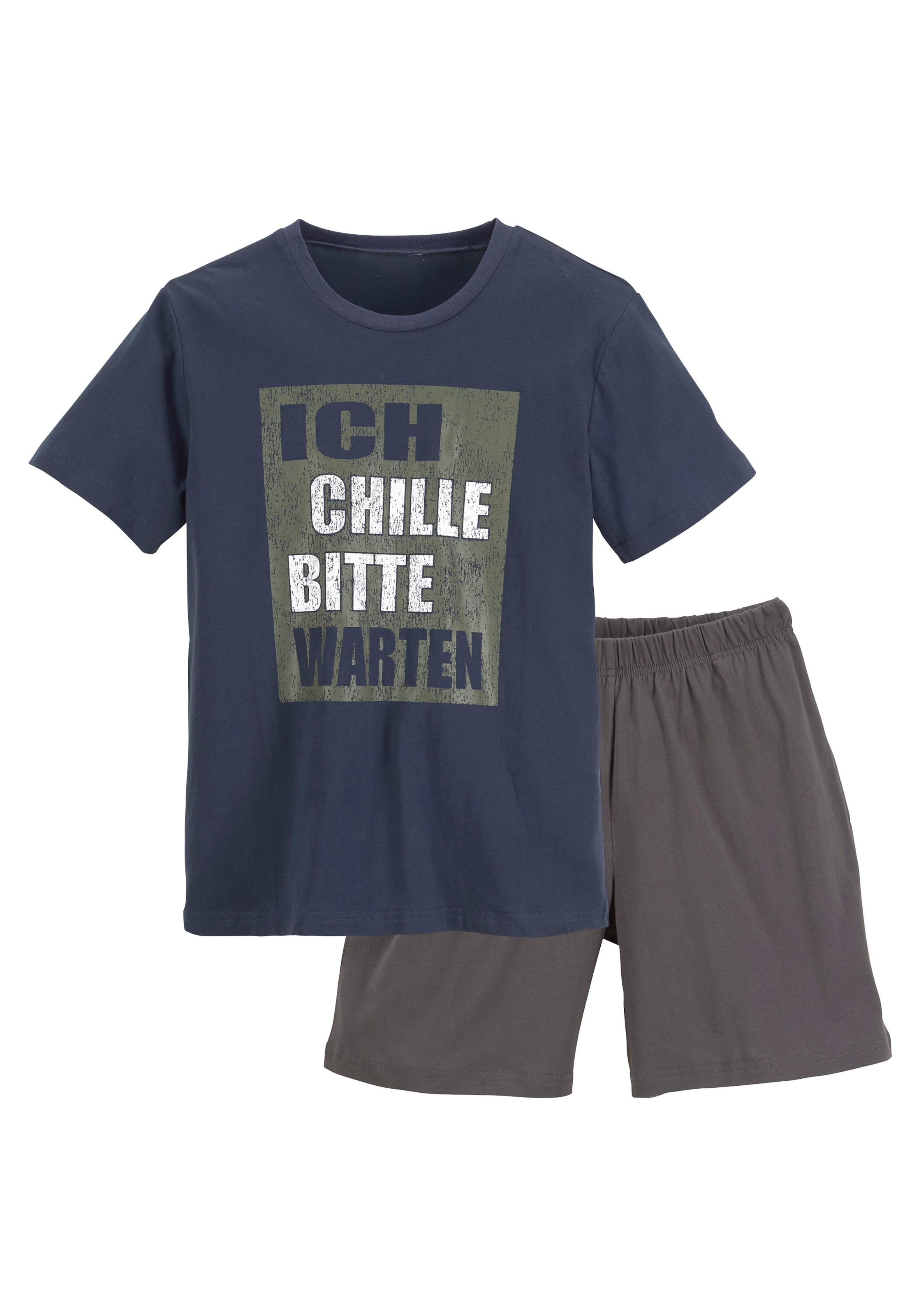 AUTHENTIC LE JOGGER Pyjama 1 Stück, 2 Stk. tlg., Schlafanzug aus Baumwolle