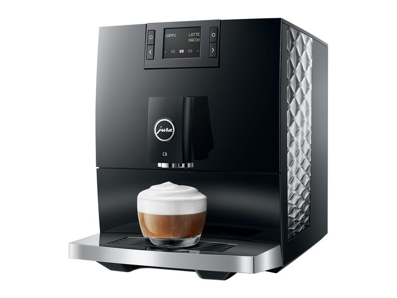 JURA Kaffeevollautomat C8 Piano Black (SA) Vollautomat für eine grosse Auswahl an Kaffee- und Milchspezialitäten
