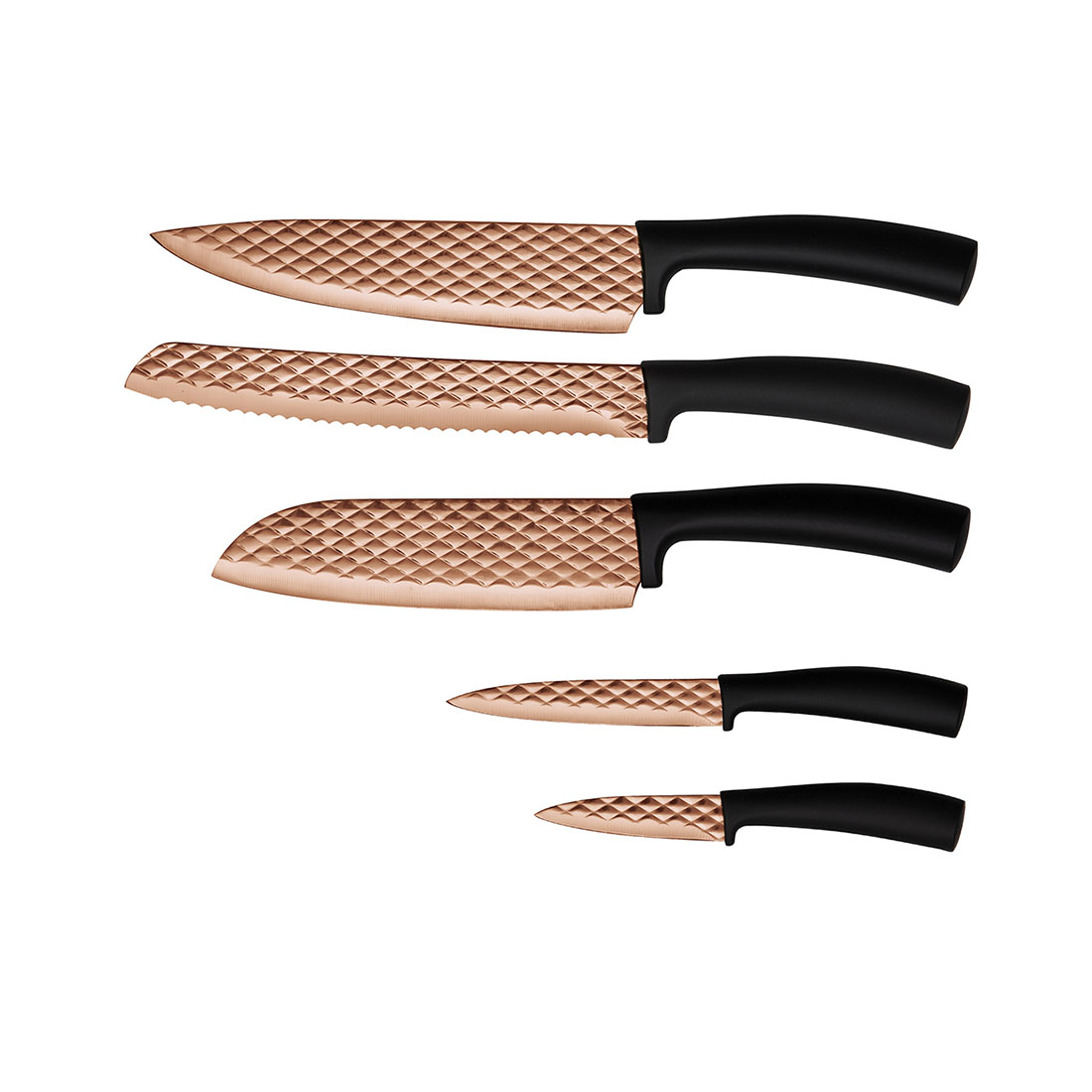 Berlinger Haus 5-teiliges Messer-Set Rose Gold Edition