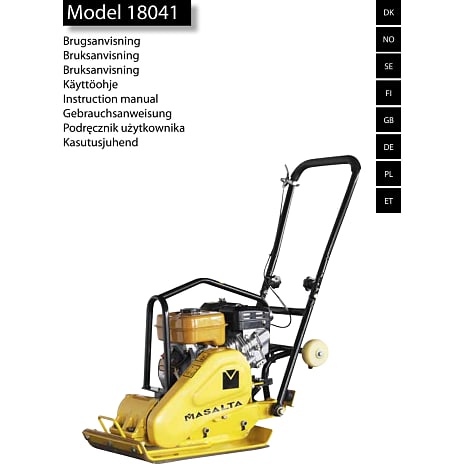Pladevibrator 60 kg 196CC
