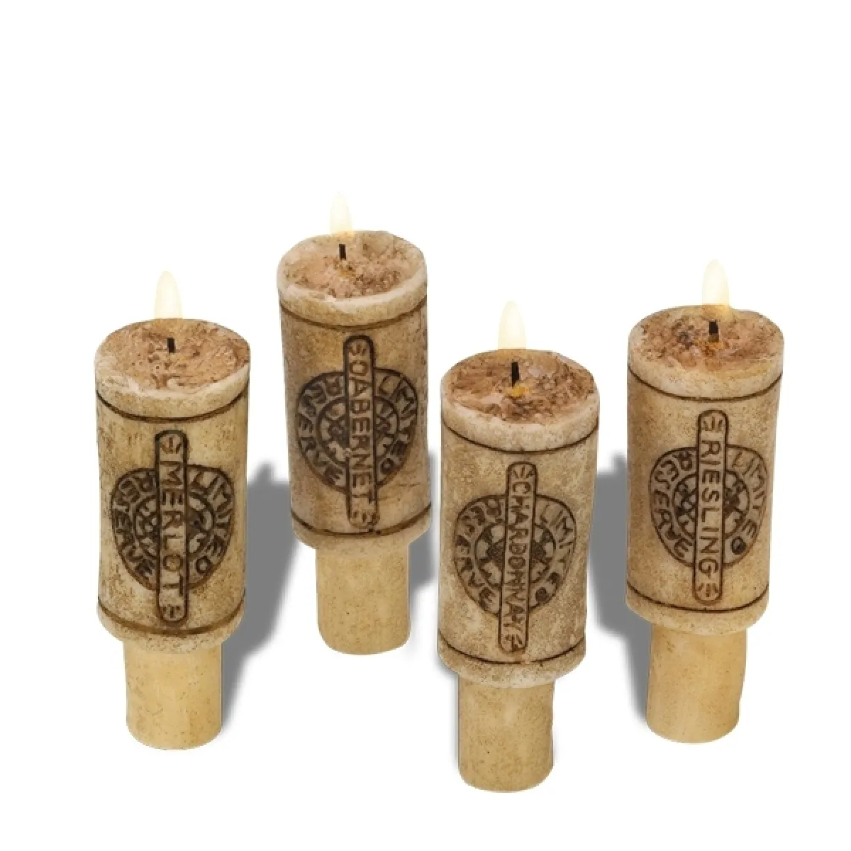 Totalcadeau Bouchon de Bouteille de Vin en Forme Bougie