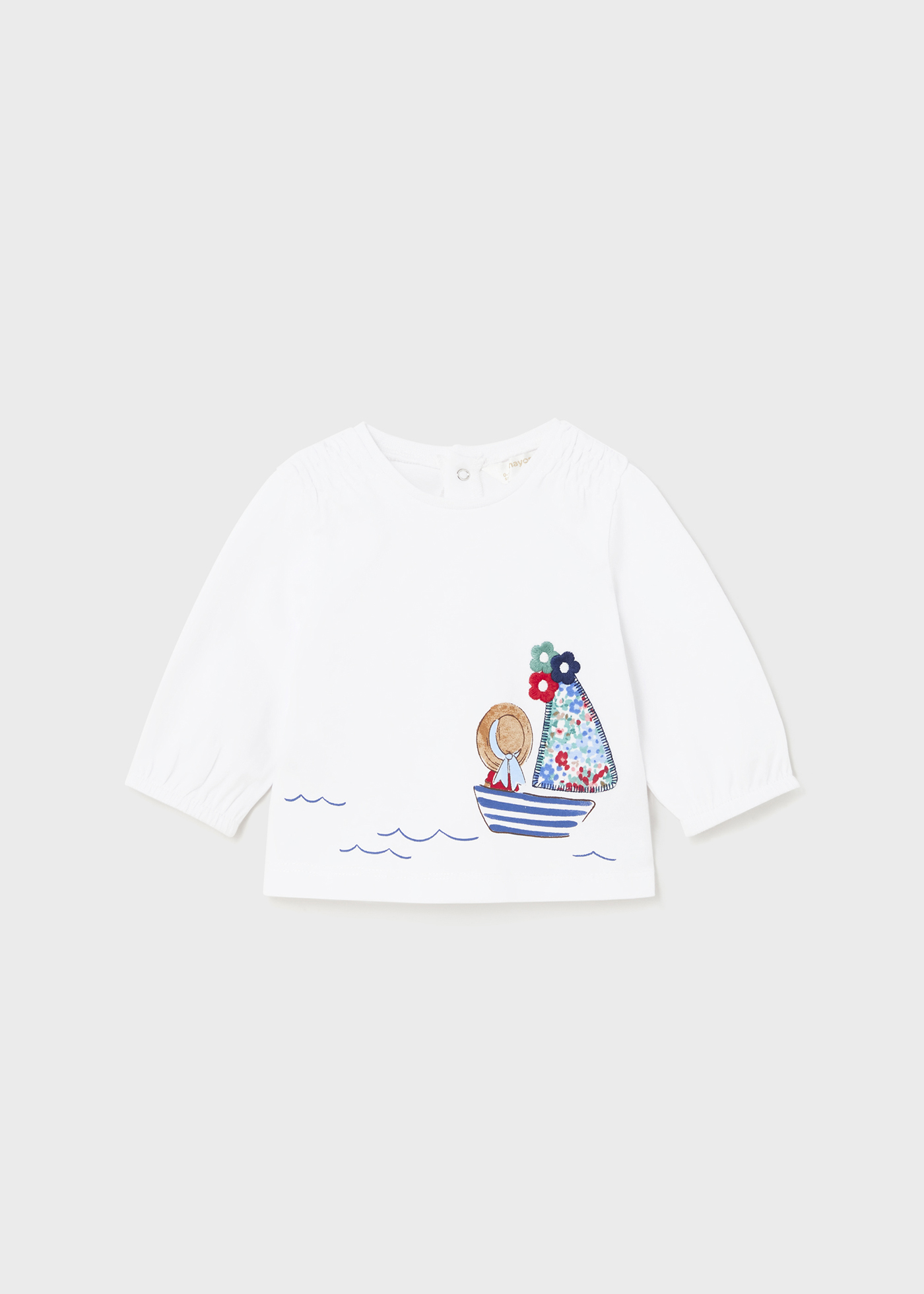 Conjunto de 2 camisetas de manga comprida Better Cotton para recém-nascidos.
