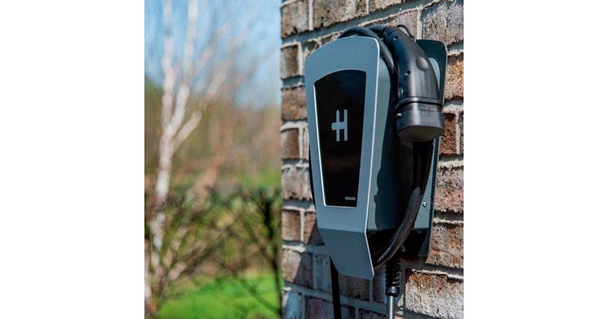 HeidelbergWallbox Home Eco laadpaal  (Zilver/zwart, 2,1 - 11 kW, 3,5 m kabel)