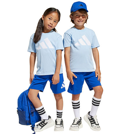 adidas Performance Set- 160 - Glow Blue/Weiß