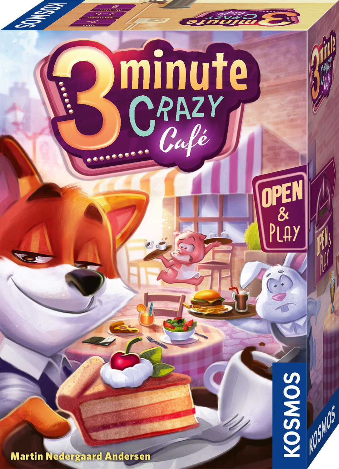 Gesellschaftsspiel 3 MINUTE CRAZY CAFÉ in bunt