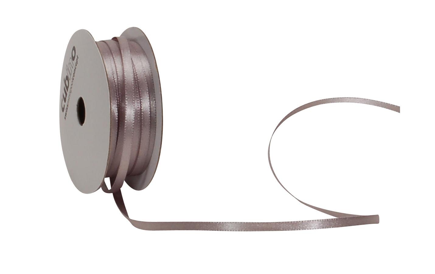 Satinband 3 mm x 8 m, SilberBand für Geschenke