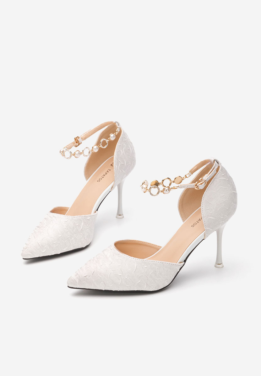 Chaussures à talon aiguille blancs Ameria