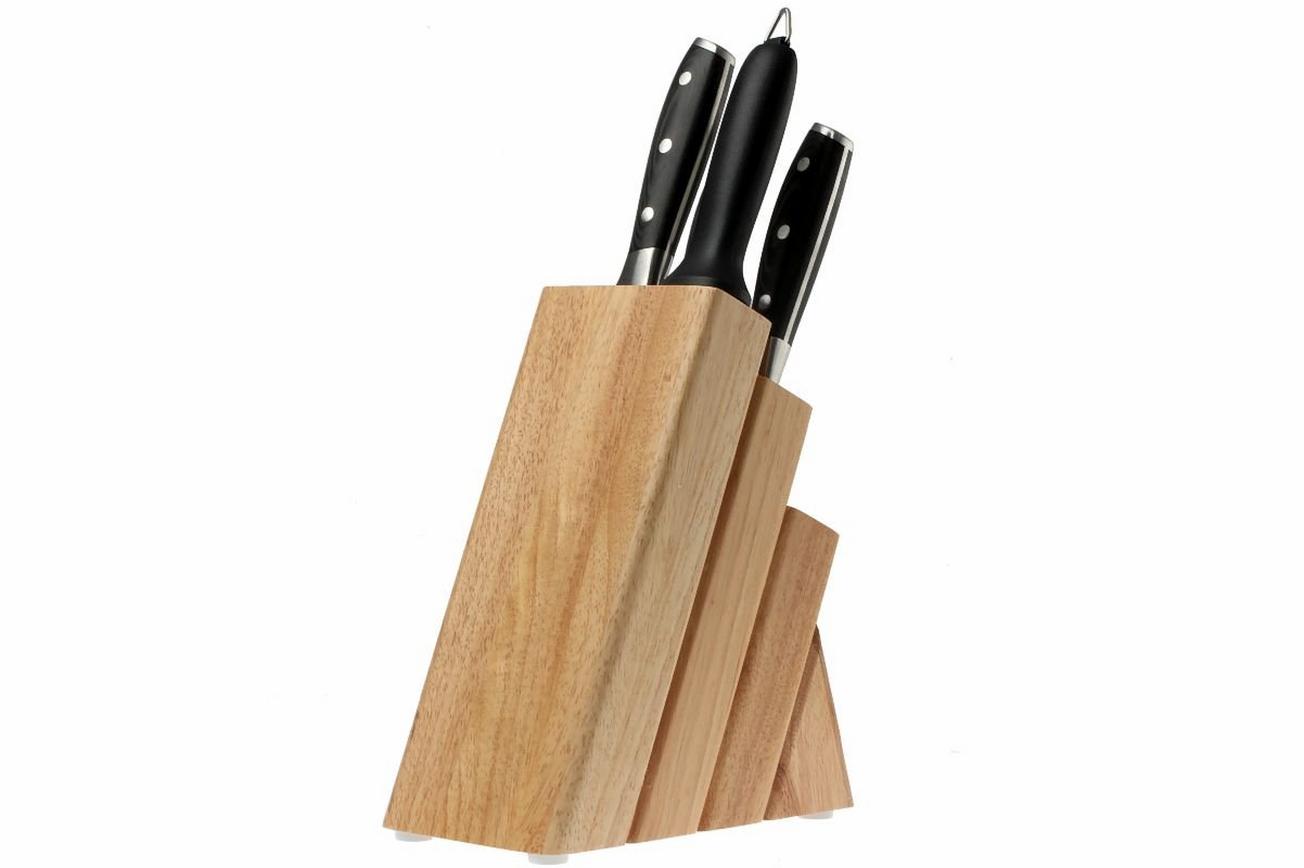 Eden Classic Damast 2030-S03, 6-delige messenset (incl. blok)