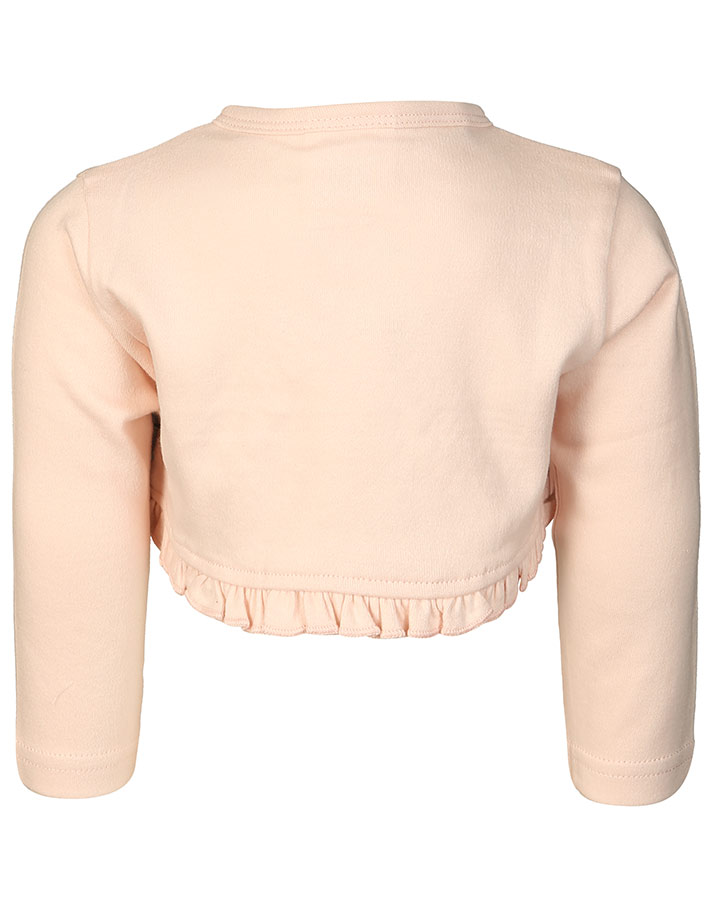 Jersey-Bolero CLASSIC GIRLS mit Rüschenborte in altrosa