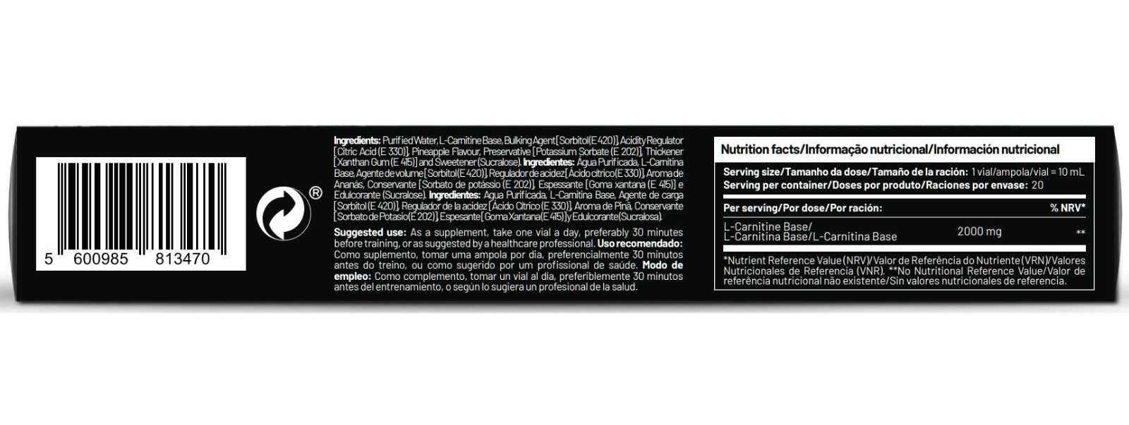 Zumub L-Carnitina 2000 20 ampolas