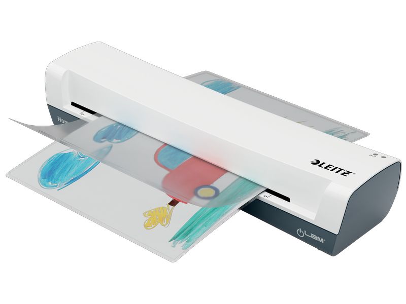 Leitz Bürogeräte Laminiergerät iLAM Home A3, 125 Mikron, We A3-Laminator mit Folien-Einsteigerset