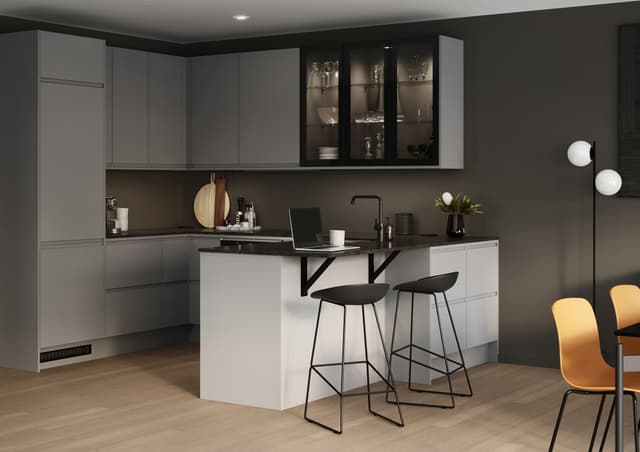 Epoq Integra skuffefront til køkken 30x26 (steel grey)