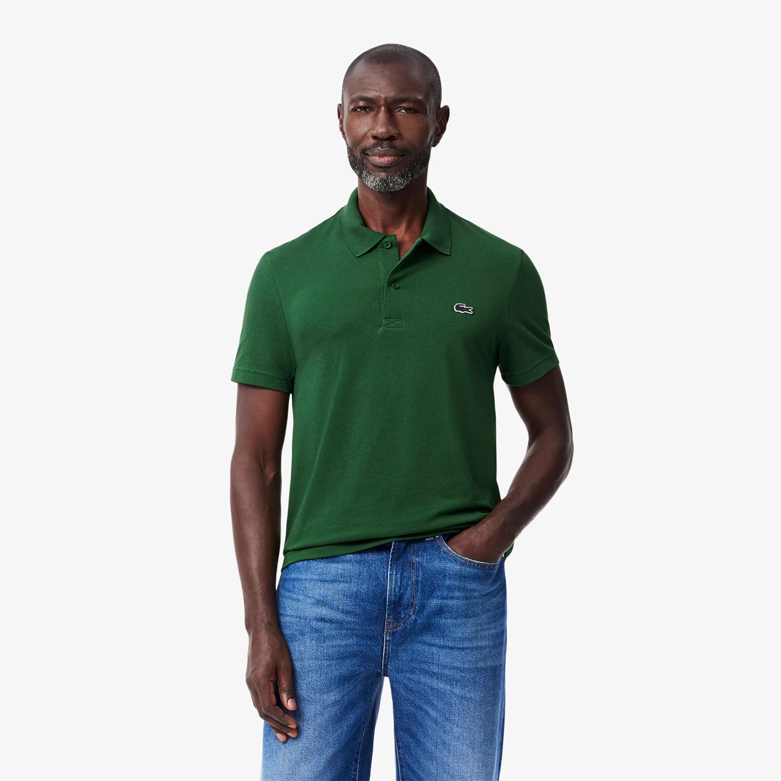 Lacoste Regular Fit Blend Knit Polo Hommes - Vert