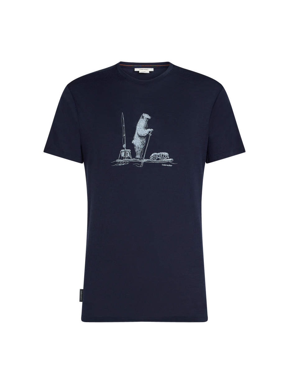 Icebreaker 150 Tech Lite SS Tee Polar Paddle Midnight Navy