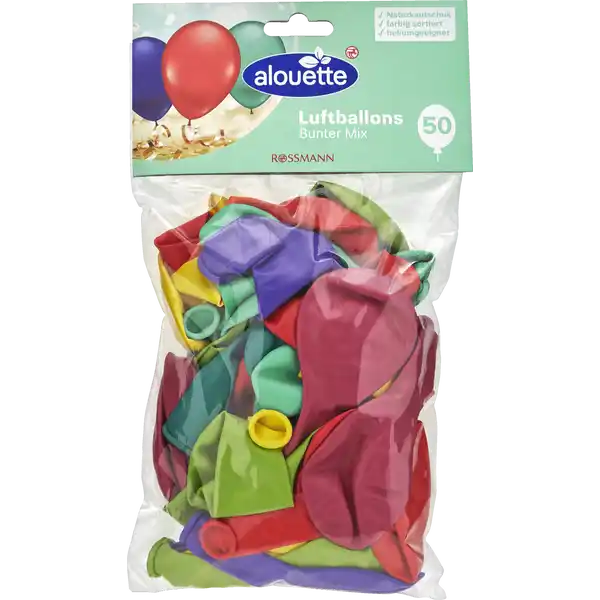 ALOUETTE LUFTBALLONS BUNT 50 STÜCK
